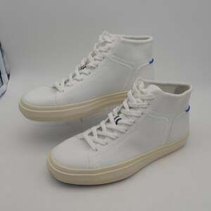 Rothy's Women's 8 The High Top  Lace Up Sneakers Shoes Bright White  NEW